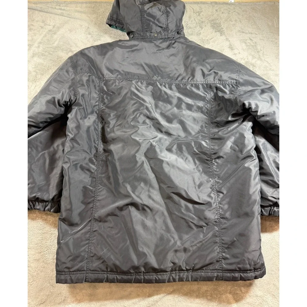 Vintage Nike Y2K Reversible Hooded Puffer Jacket Men's L‎ Spellout Swoosh
